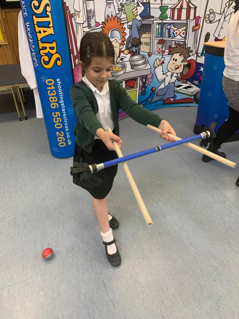 Which forces are used to flip the stick? 