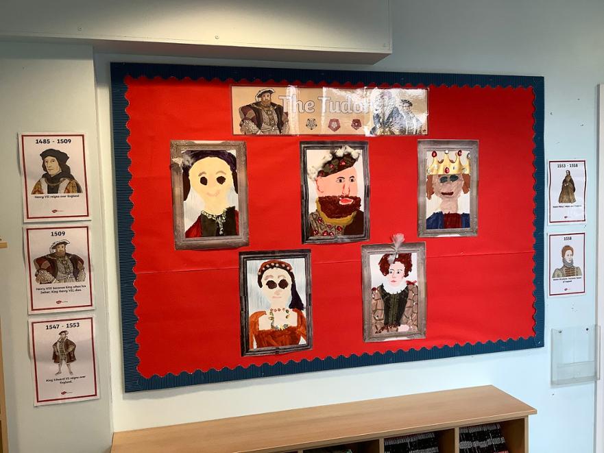 An example of a foundation display from our Shakespeare week 