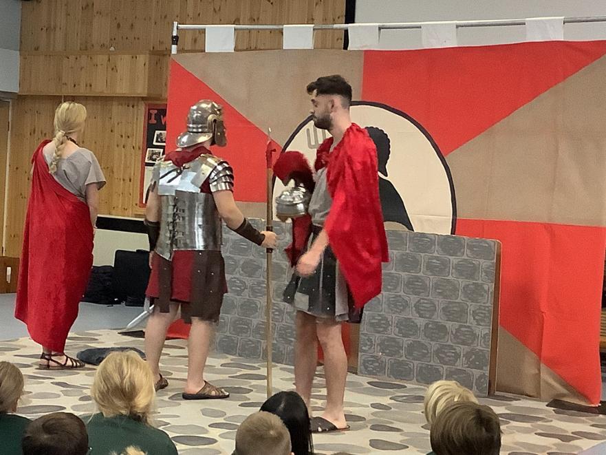 Exploring the Romans with a workshop 