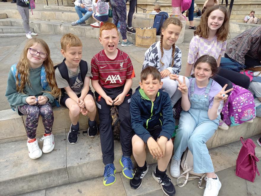 Identifying historic architecture during the residential trip. 